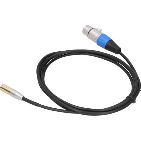 Câble Mini Jack Mâle 3.5mm vers XLR Femelle 2 Mètres - Connecteur Zinc, Câblage Cuivre Haute Qualité (1/5)