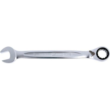 KS Tools GEARplus Ratschen-Ringmaulschlüssel, umschaltbar, 17 mm, auf Hänger