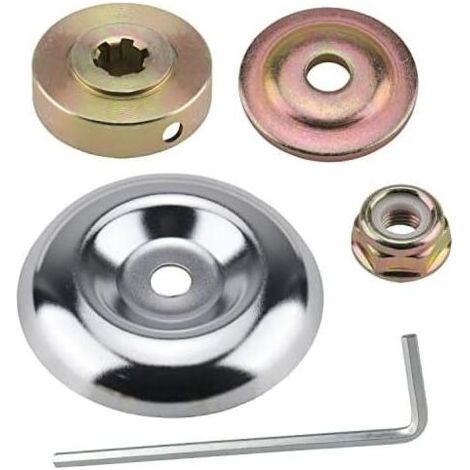 5 Pcs Kit Ecrou Tete Debroussailleuse Universelle Accessoires, Fixation écrou Lame Boîte pour Lames de Vitesse, Pieces Detachees et Tondeuses à Gazon - (1/5)