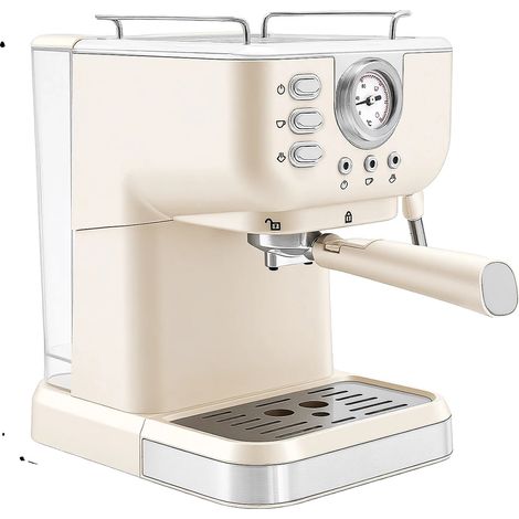 Macchina da caffè semiautomatica, pressione 20 bar, ugello vapore, BIANCA (1/2)