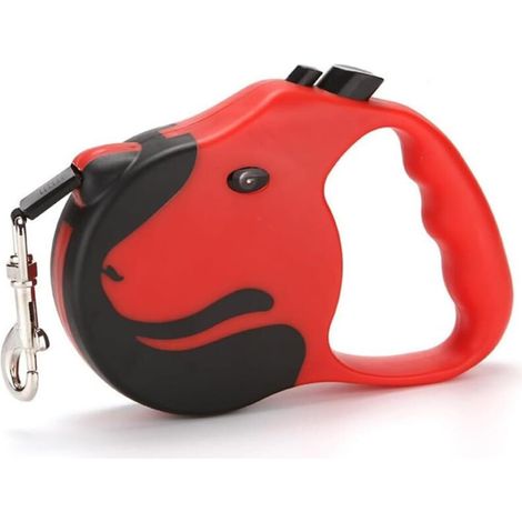 Retractable Dog Leashes, 5m Long Retractable Dog Leash, Dog Leash, Flexible Leash, with Non-Slip Handle and Quick Brake Button, for Small, Medium and Large Dogs