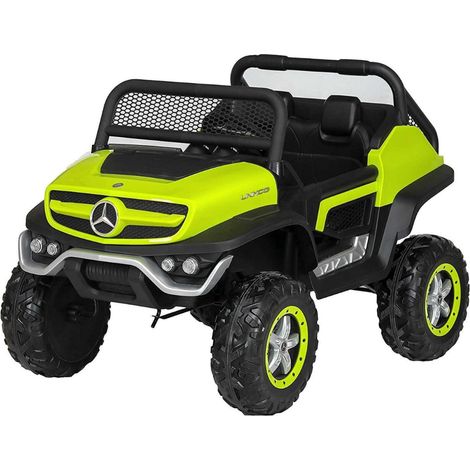 Macchina Elettrica per Bambini Mercedes Unimog Fuori Strada Verde (1/5)