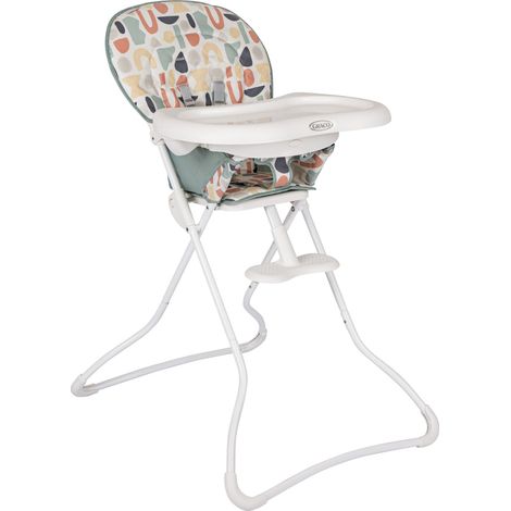 Graco - Snack N' Stow Seggiolone pappa - leggero, pieghevole e compatto, da circa 6 mesi a 3 anni (max. 15 kg), fantasia Playtime (1/5)