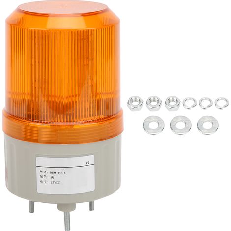 Phare d'avertissement LED BEM-1081 24V pour véhicules d'urgence, jaune (1/5)