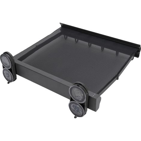 Séchoir à linge mural rétractable de 44 cm avec filet de séchage dissimulé et ventouses pour buanderie, gris (1/5)