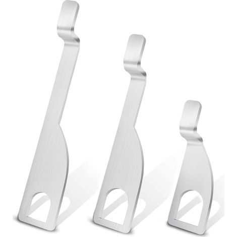 3er-Set Heckklappenhalterungen aus Edelstahl, 10/15/20 cm, passend für VW T5 T6 Multivan/California/Campingbus/Bus, Frischluft-Heckklappenhalterung (1/5)