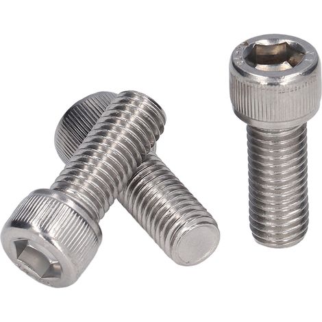 20 vis à tête cylindrique creuse, filetage grossier, acier inoxydable A2-70, M12x1,75, DIN 912, M12x30. (1/5)