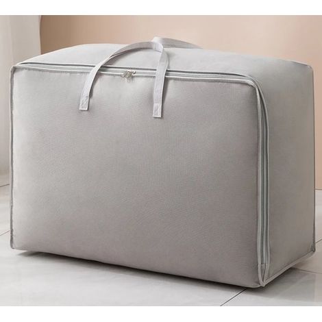 Bolsa de almacenamiento para edredones y ropa - Gris - 100 litros (1/5)