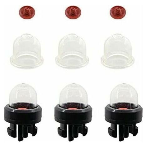 Juego de 3 bombas de cebado para motosierras Stihl FS38, FS40, FS45, FS50, FS55, FS75, FS80, FS85, compatibles con las marcas Ryobi, McCulloch y Husqvarna.