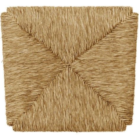 Galette de chaise en paille naturelle 33x38 cm – Remplacement pour chaise Arte Povera – Structure en bois massif – Siège solide et résistant – Mediawave Store