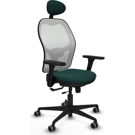 Sedia da ufficio piqueras y crespo Jorquera verde bottiglia similpelle (1/2)