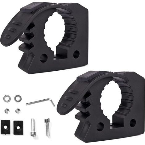 Schaufelhalterungen, Schnellverschluss-Gummiklemme, geeignet für Werkzeugstiele mit einem Durchmesser von 3 bis 4 cm für Lastwagen, UTVs, ATVs, Geländefahrzeuge und 4x4s. (1/4)