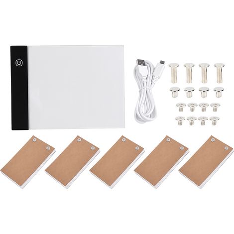 Lavagna luminosa a LED USB formato A6 ultrasottile per bambini, ideale per disegnare e disegnare. (1/5)