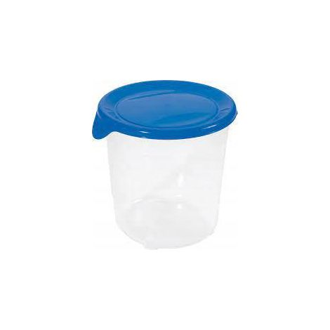 Curver 00564-139-01 Contenitore rotondo per la freschezza Fresh and Go, 1,0 L, trasparente/blu