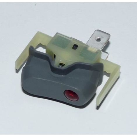 Interrupteur Marche-Arret 3 Cosses Avec Voyant - Pour Friteuse - 2200 W - Gris - Unité