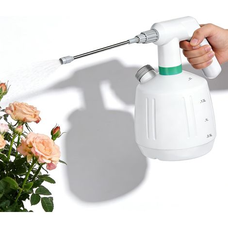 Pulvérisateur Électrique 2L, Pulvérisateur De Jardin Électrique avec Batterie, USB Rechargeable, 1200mAh, 3 Heures D’autonomie, pour Plantes Et Entretien Ménager (1/5)