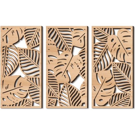 Panneau Décoratif - Bois - 40 x 20 cm - Pour Salon Chambre Bureau - 1 Pièce (1/5)