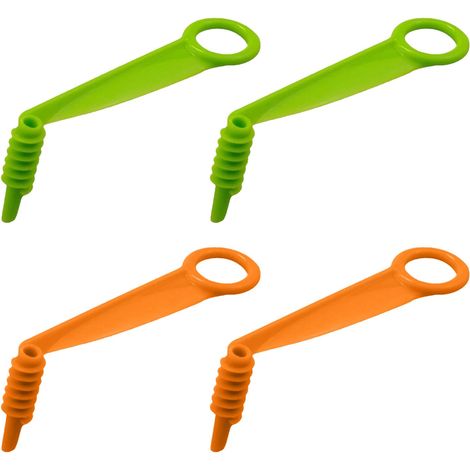 Set de 4 coupe-spirales, coupe-légumes et pommes de terre en spirale, ustensile de cuisine manuel pour carottes, concombres et courgettes — Épluchage et découpe faciles pour la maison et la cuisine.