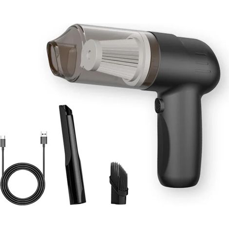 Auto-Staubsauger, 9000 Pa kabelloser Mini-Handstaubsauger, Saugen, Blasen, Aufpumpen, leistungsstarker Drei-in-Eins-Staubsauger, geeignet für den Einsatz im Auto und als Desktop-Staubsauger für den He