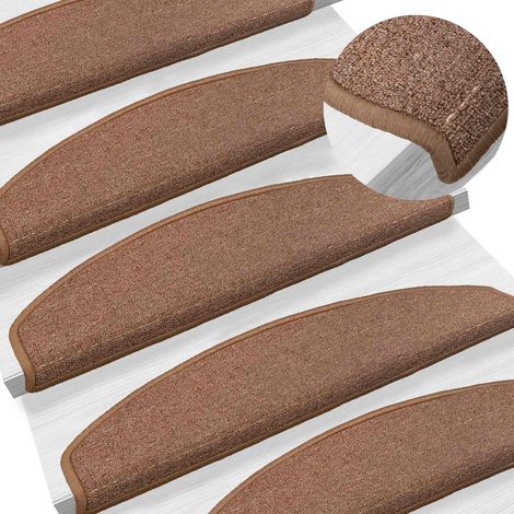 Maison Exclusive - Selbstklebende Treppenschoner 15 pcs Braun 80