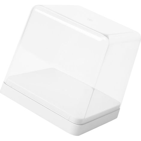 Aufbewahrungskiste für Figuren, transparenter Deckel, stapelbar, staubdicht, weiße Sammelbox (1/5)