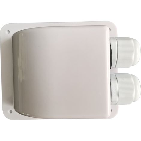 Waterproof junction box for motorhome roofs, double-hole ABS plastic mounting bracket for photovoltaic modules, outdoor photovoltaic accessories, ABS junction box