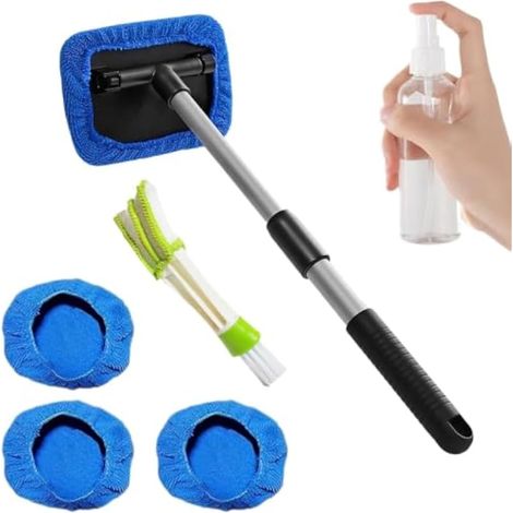 Brosse de lavage pare-brise Outil rotatif nettoyage extérieur et toit pour (1/4)