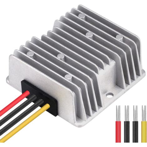 DC Augmentez 12V à 24V - Convertisseur Booster de Tension Adaptateur d'alimentation 2A 48W pour Système Solaire Bateau Voiture Camion Club Voiturettes