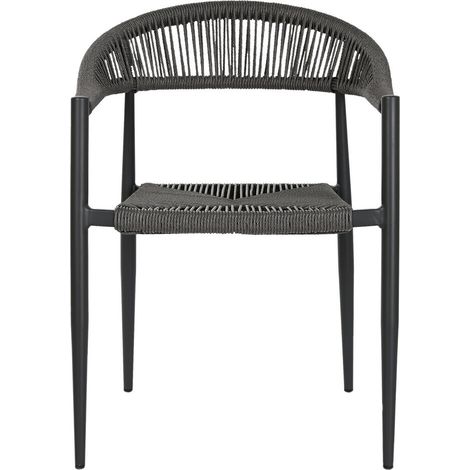 Silla Aluminio Ratan 56X60X78 Negro (1/5)