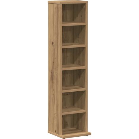 Meubles de Rangement,Armoire à CD chêne artisanal 21x20x88 cm bois d'ingénierie CFW771374 (1/5)