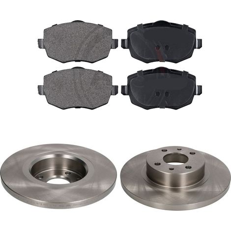 KIT FRENI ANTERIORI compatibile con LANCIA YPSILON (843) - DISCHI + PASTIGLIE OEM: FDB1581 / 15858 /SOSTITUZIONE DIRETTA/BASSA POLVERE/SILENZIOSO