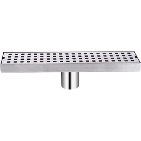 30cm Shower Drain, Stainless Steel Shower Drain, Tileable Floor Drain for Bathroom, with Deodorizer and Hair Filter (1/5)