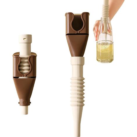 CCYKXA Flexibler Ausgießtrichter, ausziehbarer Flüssigkeitstrichter, verstellbar, kompaktes Küchenutensil aus Silikon, platzsparendes Falt-Design, Ausgießtrichter (1/5)