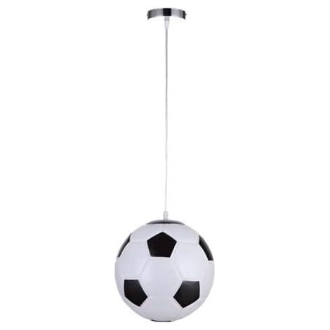 Suspension de football pour chambre d'enfant, boule de verre suspendue, douille E27, lustre de chevet de chambre à coucher (1/4)
