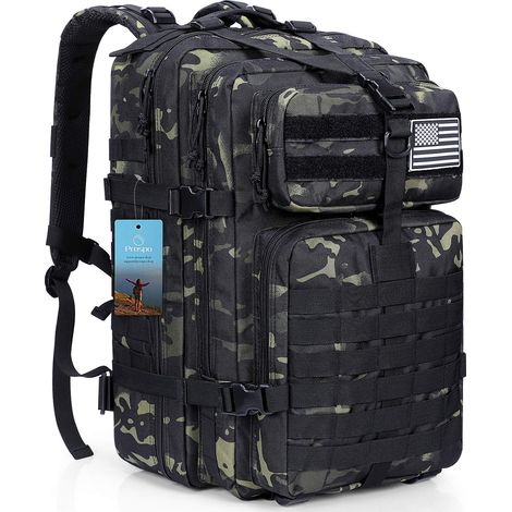 Zaino tattico EDC Prospo Molle Army Pack Assault Pack Bug Out Bag per pesca campeggio escursionismo trekking