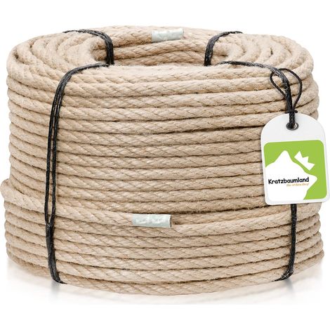 Corde de sisal synthétique de 8 mm pour l'extérieur (Disponible en différentes Tailles). Longueur. (1/5)