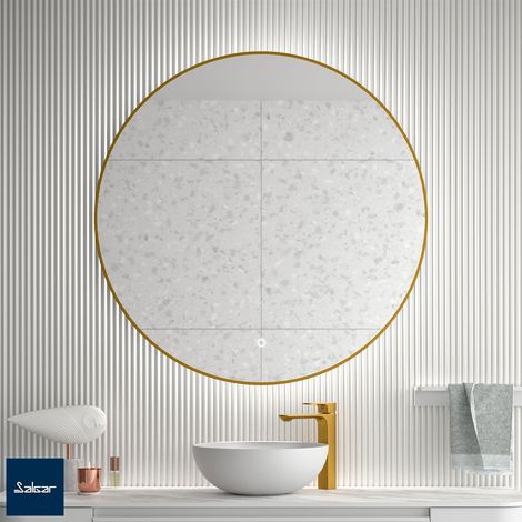 Miroir GLOBE 800 Rond avec éclairage LED à capteur (15 W - 40000ºK) IP44 NEUTRE Ø 800 mm (1/3)