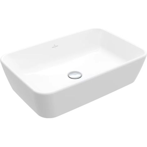 Lavabo sobre encimera rectangular VILLEROY ET BOCH Architectura Blanco CeramicPlus 60 x 40,5 sin rebosadero
