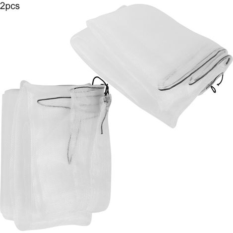 Lot de 2 sacs de protection en filet pour plantes, légumes, arbres et fleurs, pour serre de jardin (1,2 x 1,4 m). (1/5)