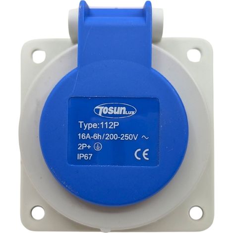 Enchufe Base Schuko para Empotrar IP67 16A-6H (1/5)