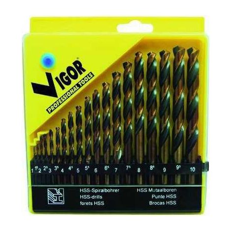 Serie Punte HSS Vigor Bi-Action pz. 19 mm. 1-10
Serie Puntas HSS Vigor Bi-Action pz. 19 mm. 1-10