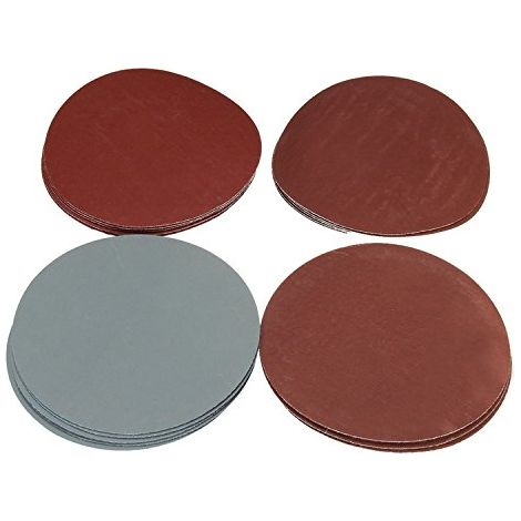 30pcs 150mm 6" Grit 800-3000 Disques Ponçage Crochet Boucle Papier Abrasif (1/5)
