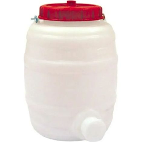 Fût de Boisson 15L avec Robinet intégré et Couvercle Robuste – Solution Durable et Pratique pour Fêtes, Garden-Partys, Anniversaires et Réunions, Facile à Nettoyer et Servir (1/2)