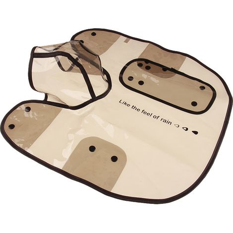 Imperméable réutilisable en plastique pour animaux de compagnie avec capuche, vêtement de pluie transparent pour chien (gris XS) (1/5)