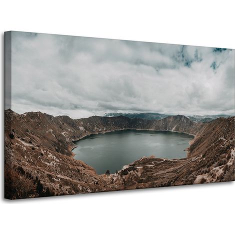 Lienzo impreso Naturaleza Lago en las montañas 100x60 cm