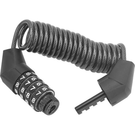 Cadenas à Combinaison Antivol pour Casque Moto Vélo, Sécurité Accessoire Cyclisme et Motocyclisme (1/5)