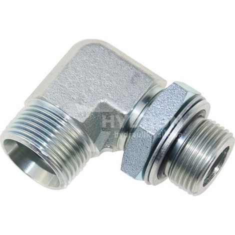 Conector acodado de 90° BSP 3/8 / 1/4