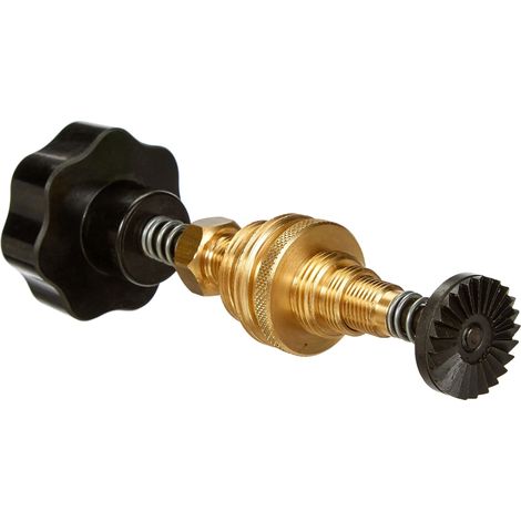Haas - Set frese professionali per sedili a valvola da 3/8", 1/2", 3/4" e 1", colore: Nero/Ottone (1/4)