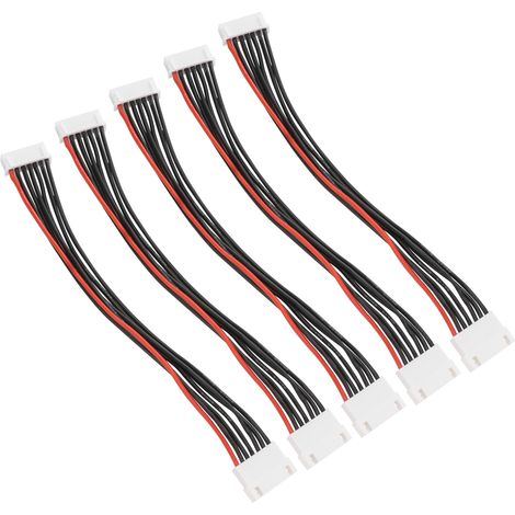 5-poliges symmetrisches Verlängerungskabel, doppelseitiges symmetrisches Batterieladekabel, geeignet für Modellflugzeuge, 15 cm (1/4)