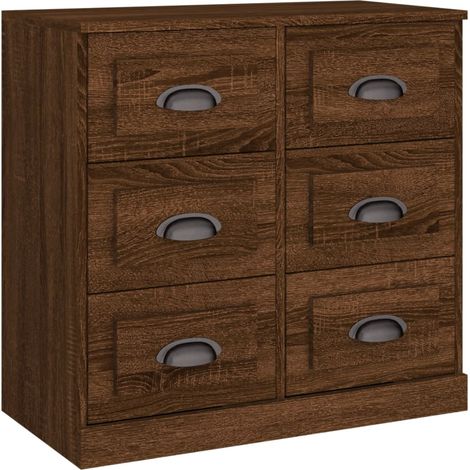 Aparador cómoda mueble de almacenaje organizador para cocina salón 70 x 355 x 675 cm madera de ingeniería color marrón 020031407